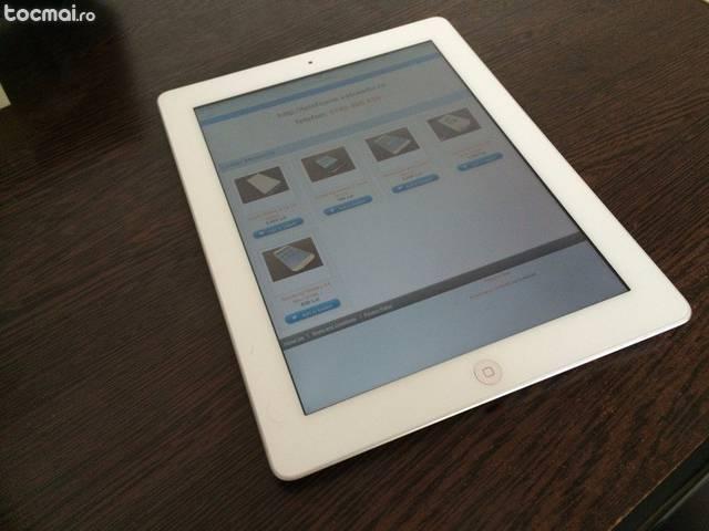 iPad 4 (Apple) Alb 4G (Cellular) + WiFi - 9. 9/ 10, Full