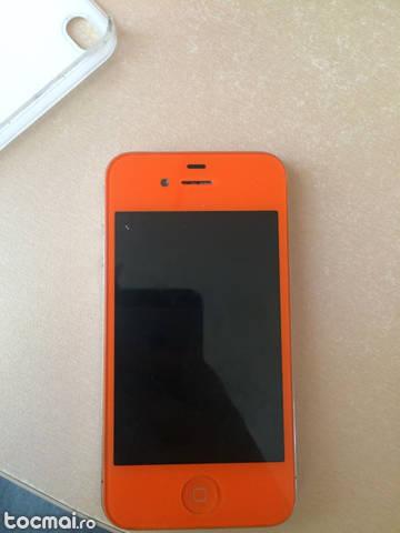 iPhone 4 portocaliu neverlock