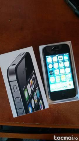 iPhone 4s black ca nou la cutie + garantie 1, 5 ani