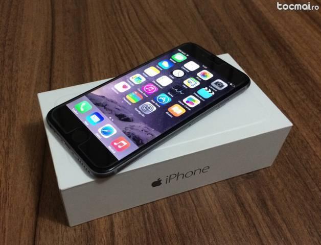 iPhone 6 64Gb Space Gray Neverlocked ca Nou, garantie 2016
