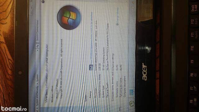 Laptop Acer Aspire one dual core