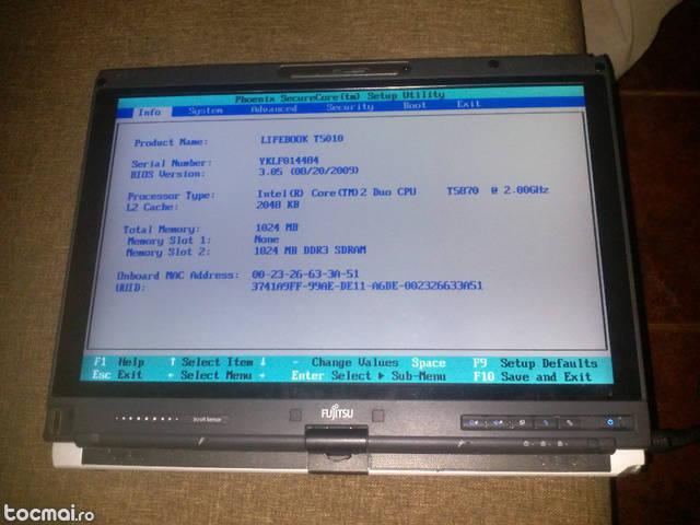 Laptop tableta, Fujitsu Siemens T5010