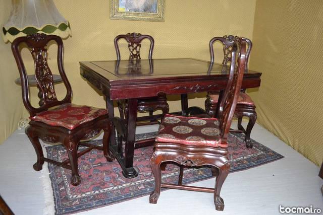 Masa orientala cu 4 scaune