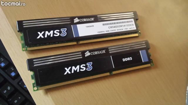 Memorie Corsair XMS3 1333 kit 2X4GB