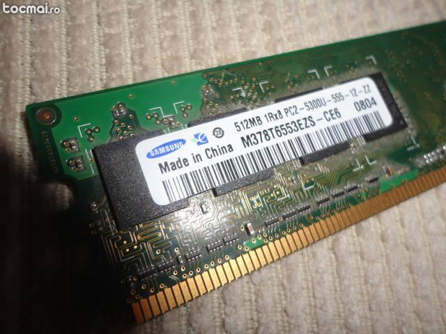 Memorie RAM DDR2 512 MB 5300 Samsung