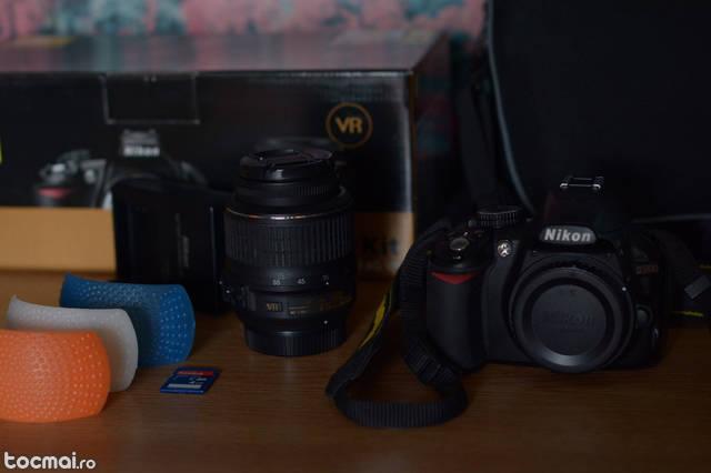 Nikon d3100 + Obiectiv 18- 55 VR (+acccesori)
