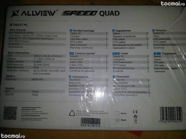 Tablete Allview Speed Quad Sigilate