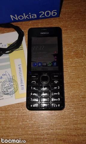 Telefon mobil Nokia 206, Single SIM, Black