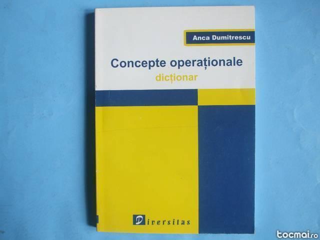 Anca Dumitrescu : Concepte operationale - Dictionar