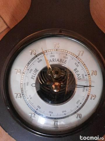 Barometru vechi belgian cu termometru