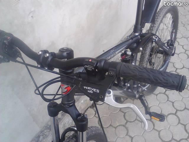 bicicleta ariel, frane disc hidraulice, aluminiu