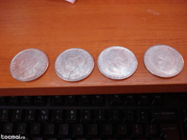 Monezi argint vechi romania 1946, 1941, si 1880