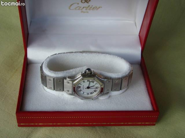 Cartier santos octogon ladies automatic - stainless steel