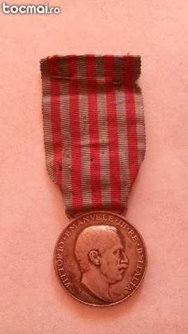 Medalie argint- razboiul italo- turc din anul 1911