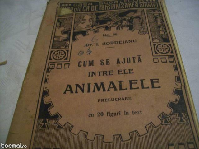 cum se ajuta intre ele animalele- i. bordeianu- 1929