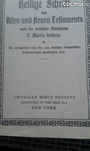 Biblie veche in germana