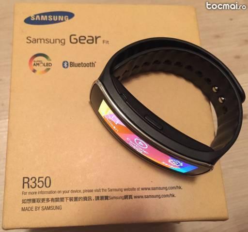 Ceas Samsung Galaxy Gear Fit, Black smartwatch