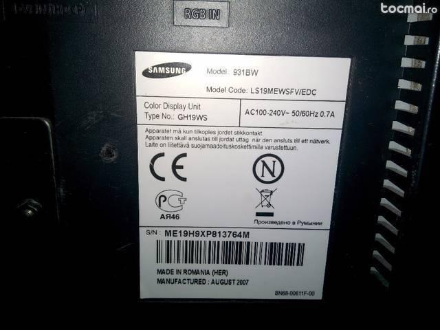 Monitor lcd Samsung SyncMaster 931bw