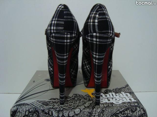 Pantofi de dama cu toc inalt si platforma Fullah Sugah