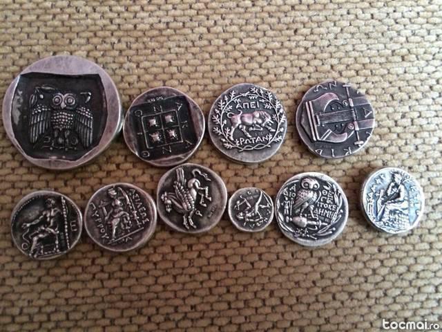 Colectie 10 monede argint, antice