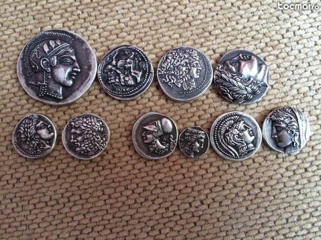 Colectie 10 monede argint, antice