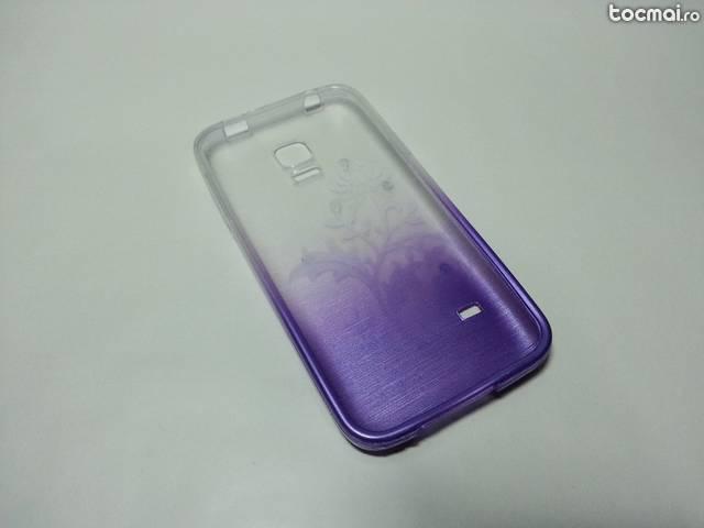 Husa silicon Samsung Galaxy S5 mini cu strasuri