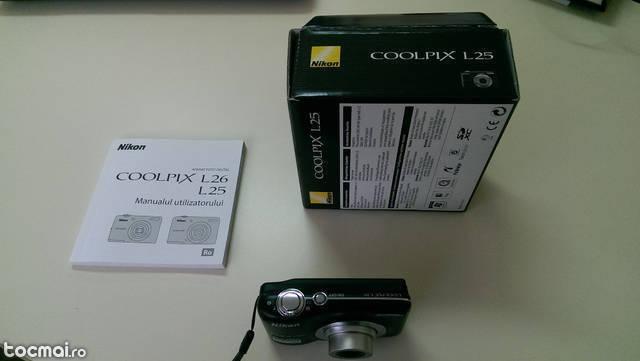 Nikon Coolpix L25, 10Mp, Black. + Card 4Gb