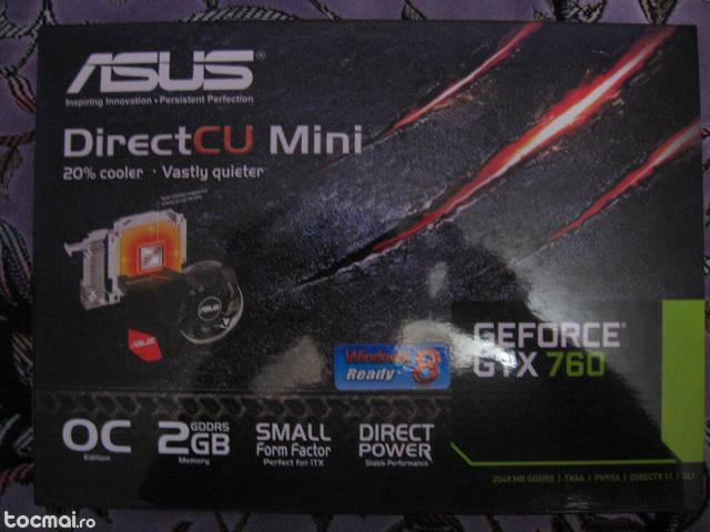 Placa video asus geforce gtx 760 directcu mini oc - sigilata