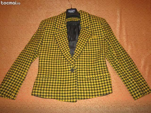 Sacou gros, galben cu negru, marimea L