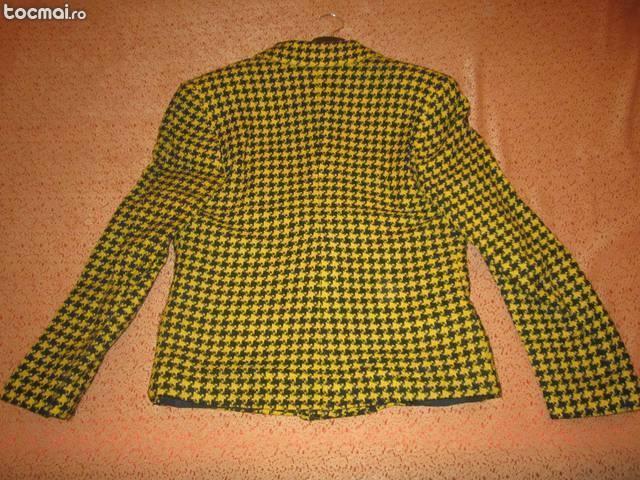 Sacou gros, galben cu negru, marimea L