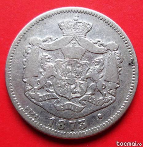 Colectie monede 16 monede diferite 1 leu argint- 1870- 1914