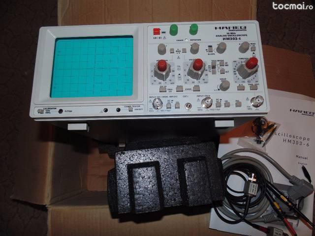 Osciloscop hameg hm303- 6 , nou, germany, cutie cu accesorii