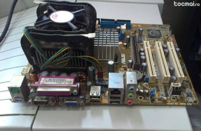 Placa baza ASUS P4V8X- MX MicroATX + procesor Intel 2. 4 Ghz