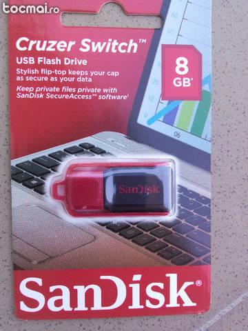 Usb flash drive sandisk 8 gb nou