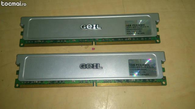 kit Memorii Geil Ddr2 2X1GB 800