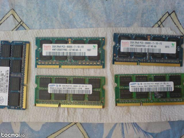 2Gb ddr3 Ram laptop Hynix Samsung Nanya pc3 8500S 1066Mhz