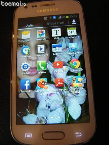 Samsung Galaxy S S7562 DUOS alb dual sim cutie completa .