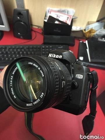 DSLR Nikon D70+Obiectiv Profesional