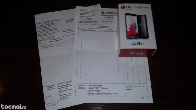 LG G3S D722 black nou sigilat la cutie, garantie+factura