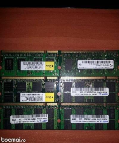Memorie Ram 1gb ddr2 laptop diferite marci