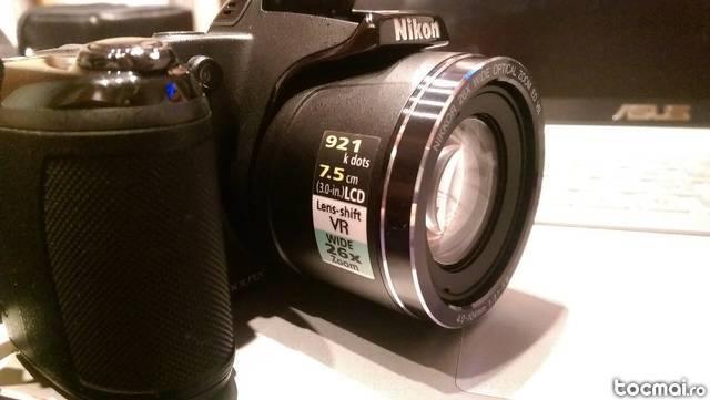 Nikon Coolpix L810 + Acumulatori cu incarcator/ Husa/ Card 8GB
